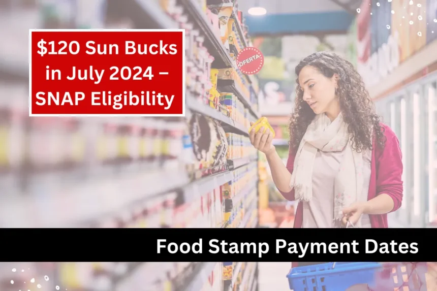 120 Sun Bucks in July 2024 SNAP Eligibility and Food Stamp Payment Dates